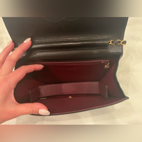 CHANEL Vintage Quilted Lambskin Full Flap Bag Black - Picture 11 of 14